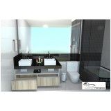 banheiro com móveis planejados